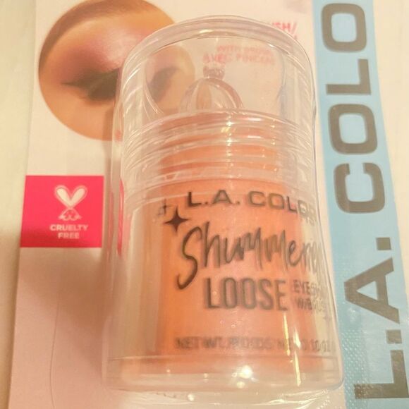 🛍️L.A.COLORS Loose Eyeshadow Shimmering honey Suckle CBES401  0.10OZ. (2.8g)💥 - Picture 8 of 8